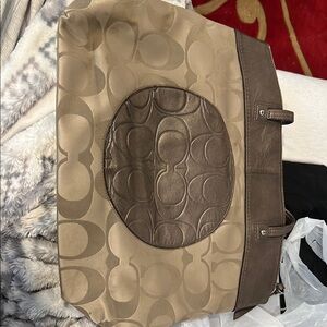 Coach Signature Tote Bag - Brown